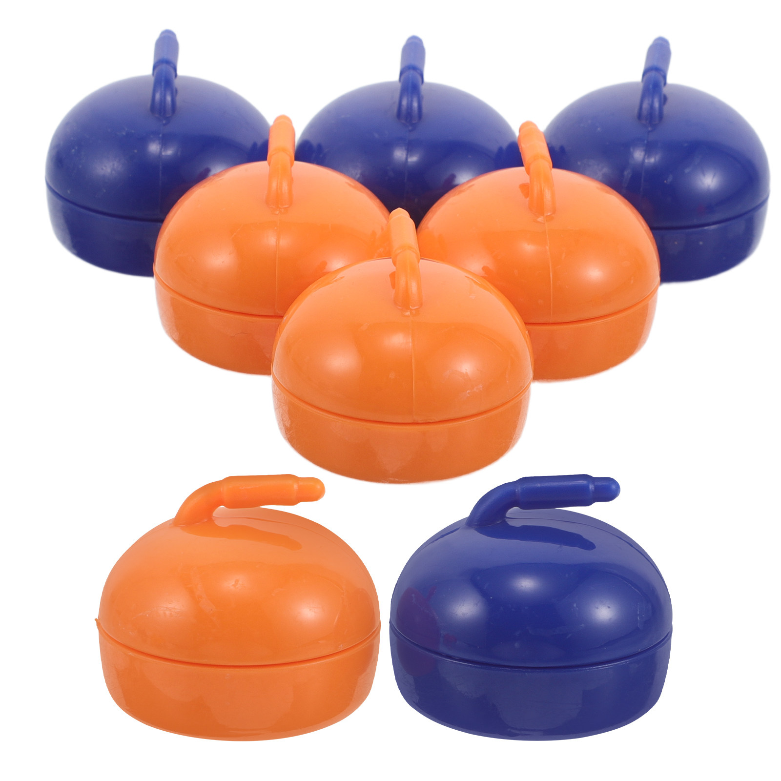 Party Games Mini - 8Pcs Tabletop Curling Pucks Smooth Sliding
