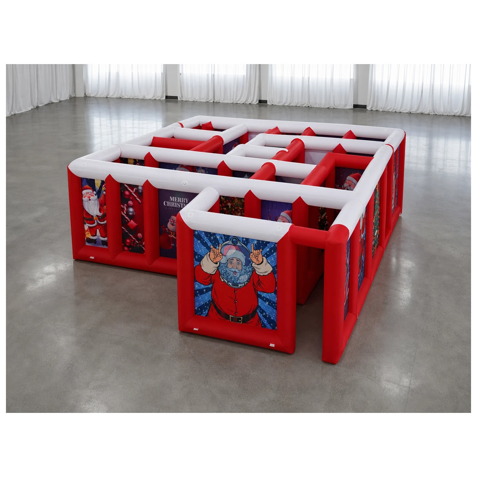 Party Games Kids Outdoor - Mê cung bơm hơi mái phẳng