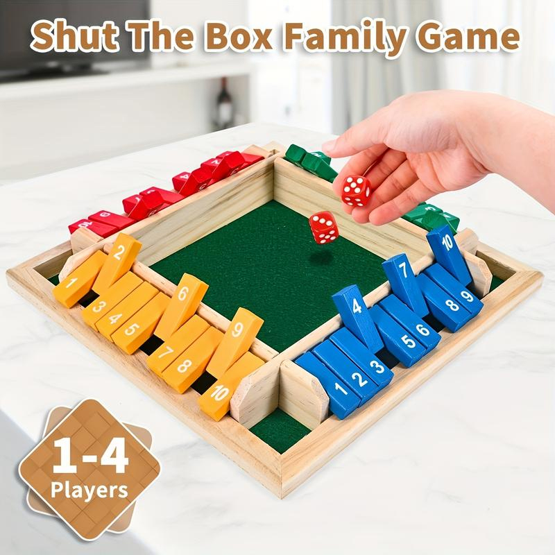Box Game Wooden Dice Four-Side - đánh giá và giá Party Games For 7 People