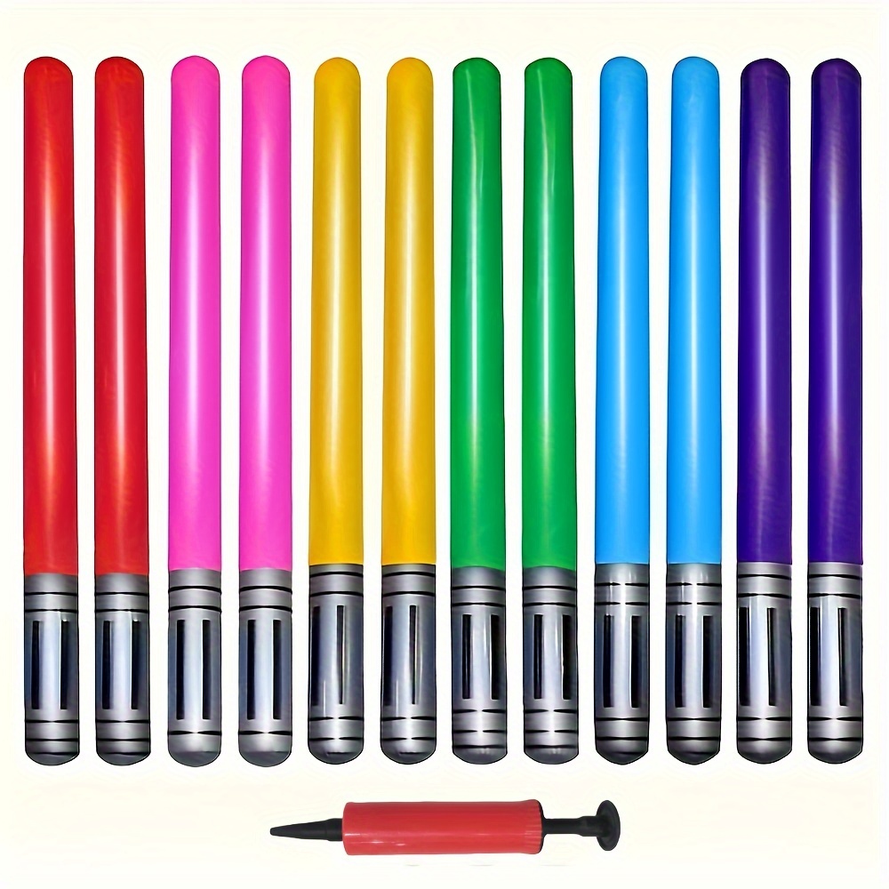 12 Inflatable Swords, Colorful - đánh giá và giá Party Games No Props