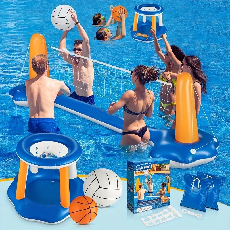 Large Inflatable Pool Raft Set - đánh giá và giá Party Games Summer
