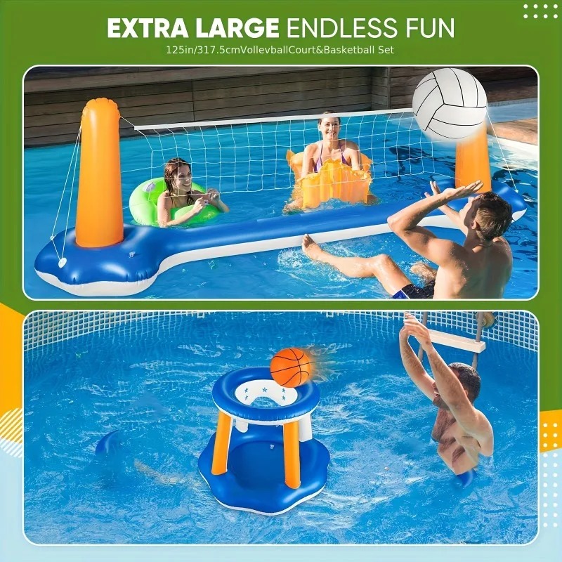 Large Inflatable Pool Raft Set - đánh giá và giá Party Games Summer