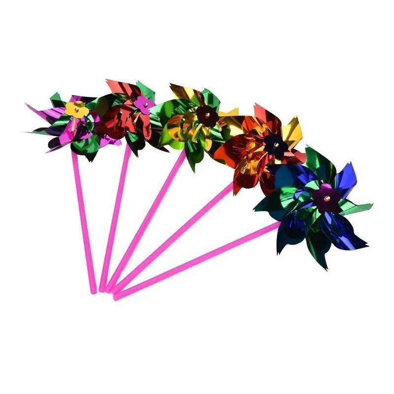 6Pcs Plastic Windmill Pinwheel - đánh giá và giá Games Garden Party