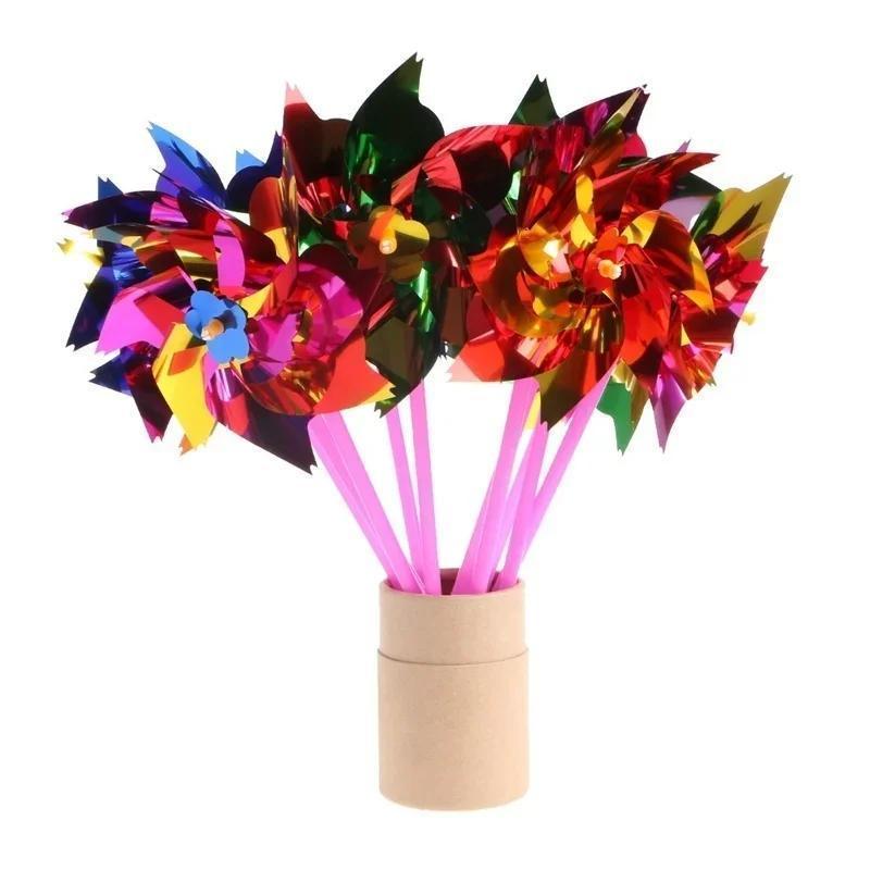 6Pcs Plastic Windmill Pinwheel - đánh giá và giá Games Garden Party