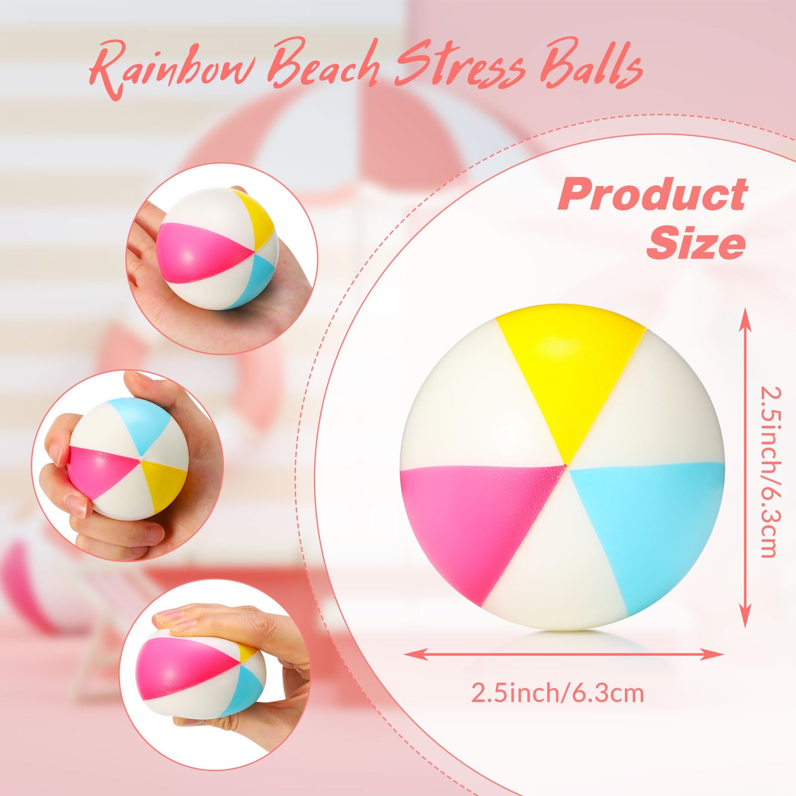 Mini Beach Stress Balls Foam P - đánh giá và giá Party Games Kids Birthday