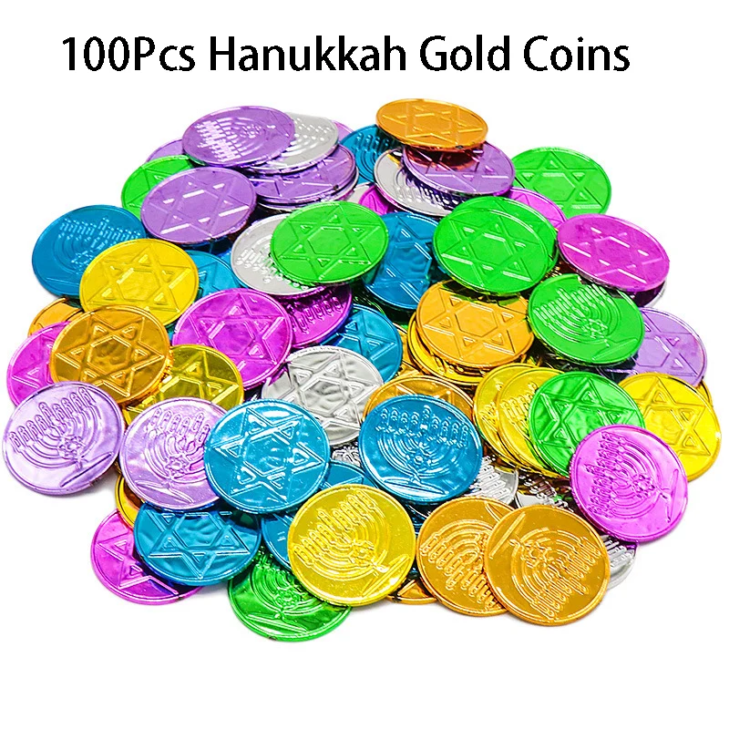 100pcs Hanukkah Theme Chanukah - đánh giá và giá Party Games No Props