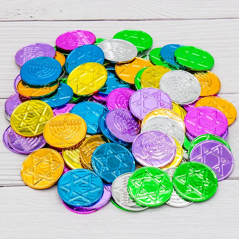 100pcs Hanukkah Theme Chanukah - đánh giá và giá Party Games No Props