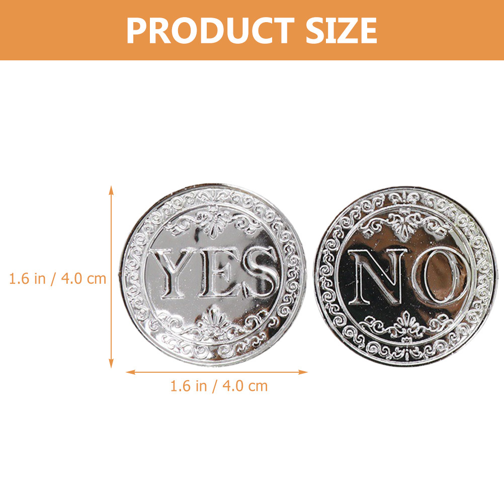 100Pcs Plastic Yes No Coin Dec - đánh giá và giá Party Games No Props