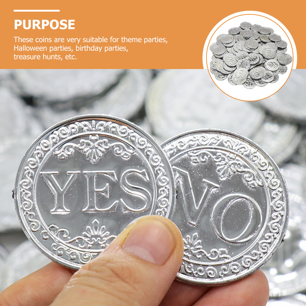 100Pcs Plastic Yes No Coin Dec - đánh giá và giá Party Games No Props